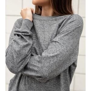 Feat small FlowTech Roam Crewneck Heather Grey Sweatshirt Unisex Pullover NWT